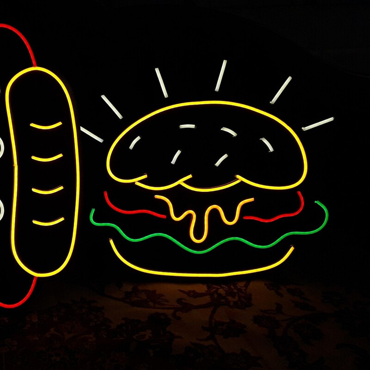 قیمت تابلو نئون فست فودی