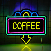 تابلو نئونی قهوه