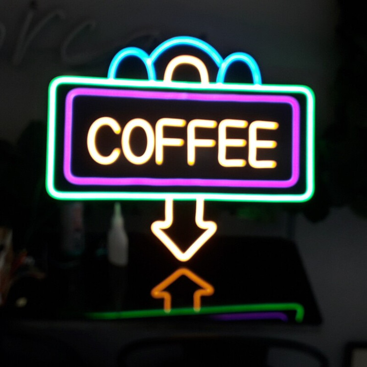 تابلو نئون فلکسی قهوه