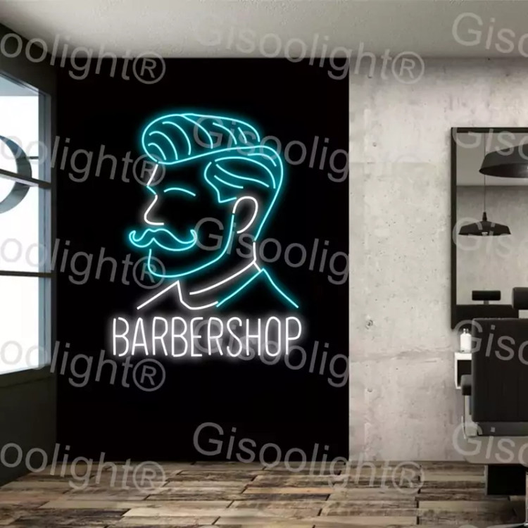 تابلو نورانی ارایشگاه مردانه