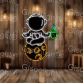 تابلو نورانی قهوه فانتزی