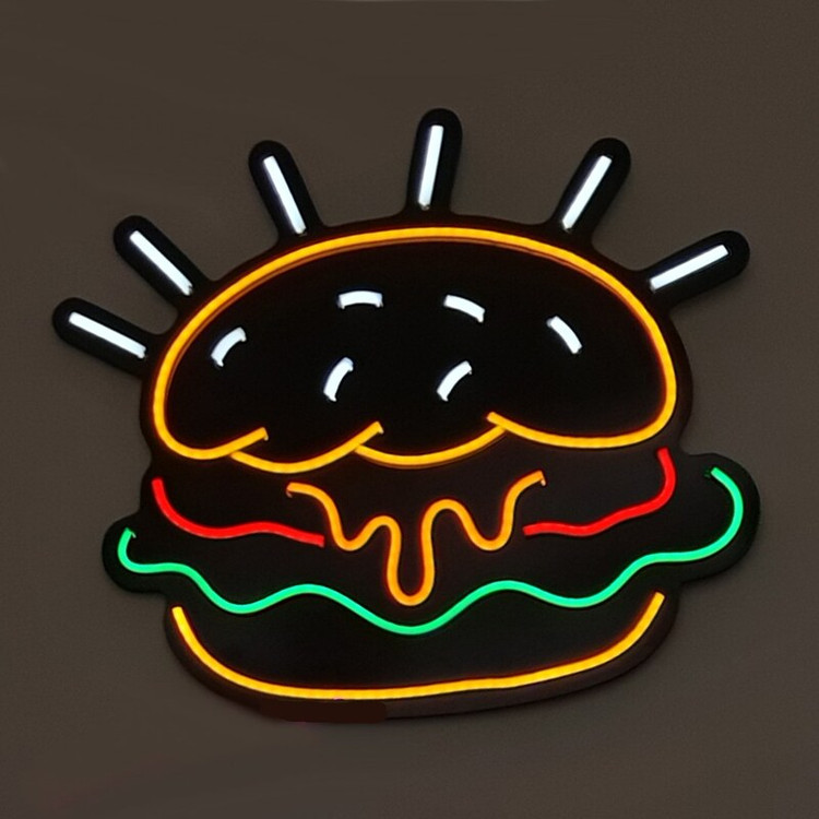 تابلو نئون همبرگر