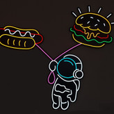 تابلو نورانی همبرگر فانتزی