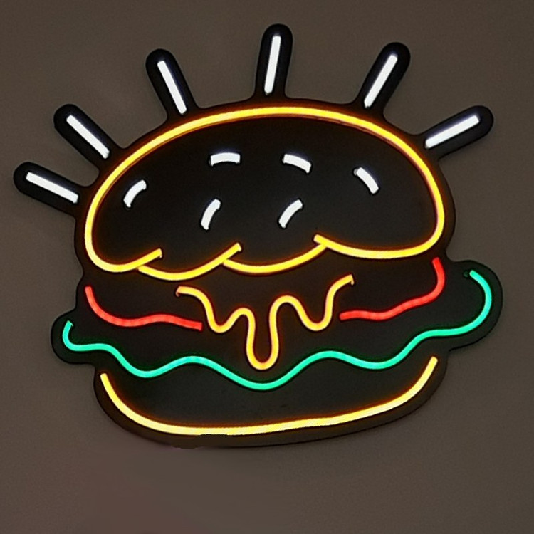تابلو نئون همبرگر جدید