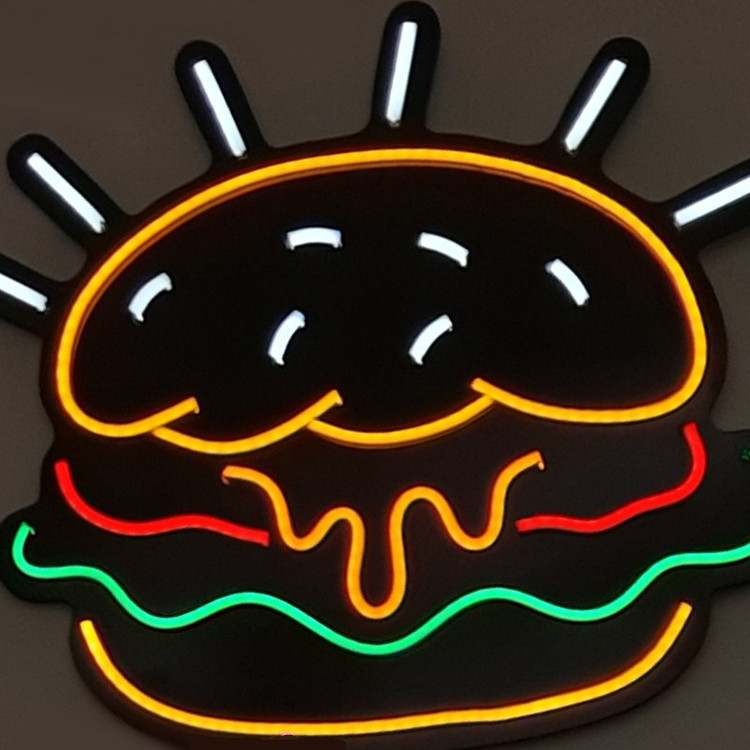 تابلو همبرگر نئون