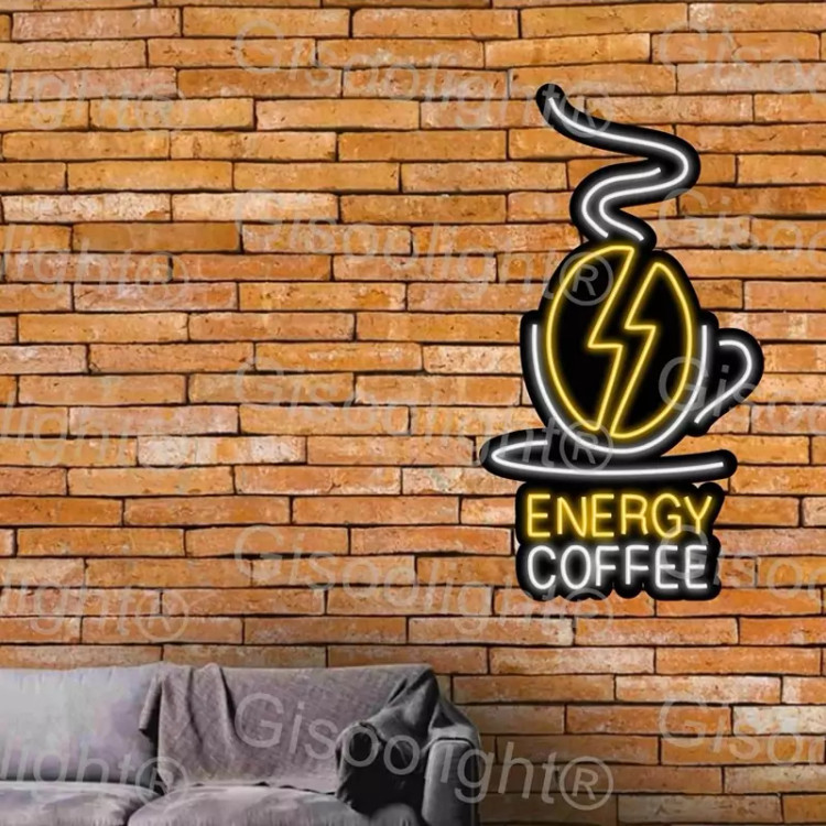 تابلو نئون قهوه فانتزی