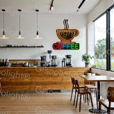 نئون فلکسی قهوه