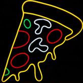 تابلو نئون فلکسی پیتزا