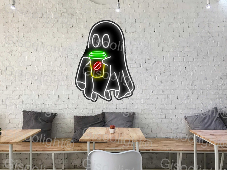 تابلو نئون پلکسی کافه و قهوه