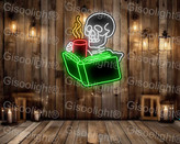 تابلو نئون کافه جذاب