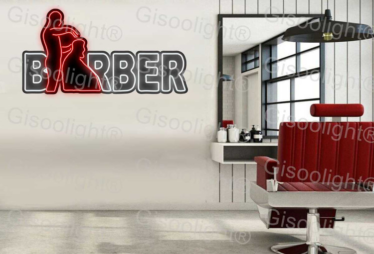 تابلو نئون آرایشگاه مردانه