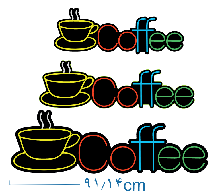 تابلو نئون کافه شیک