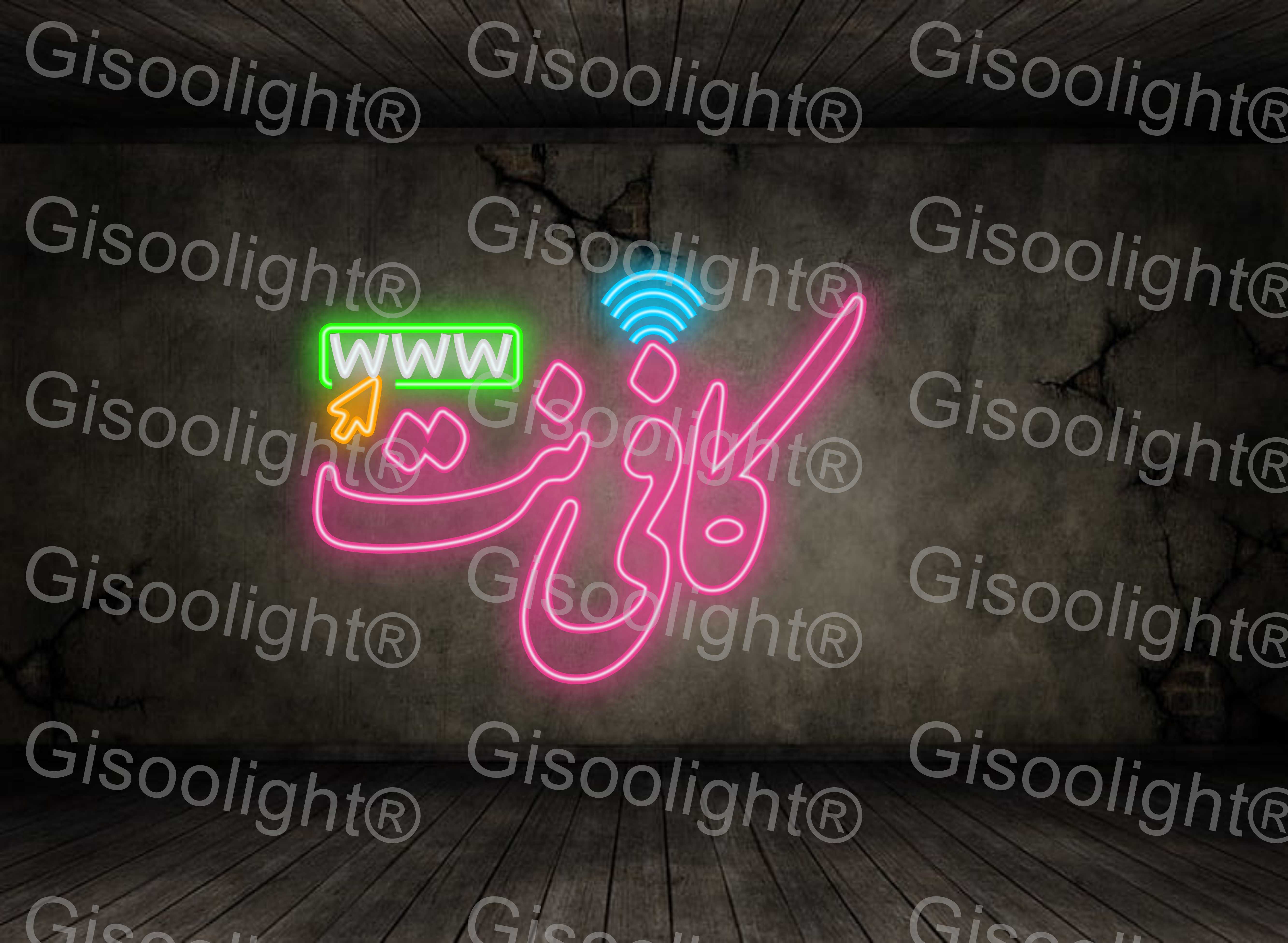 تابلو نئون کافی نت