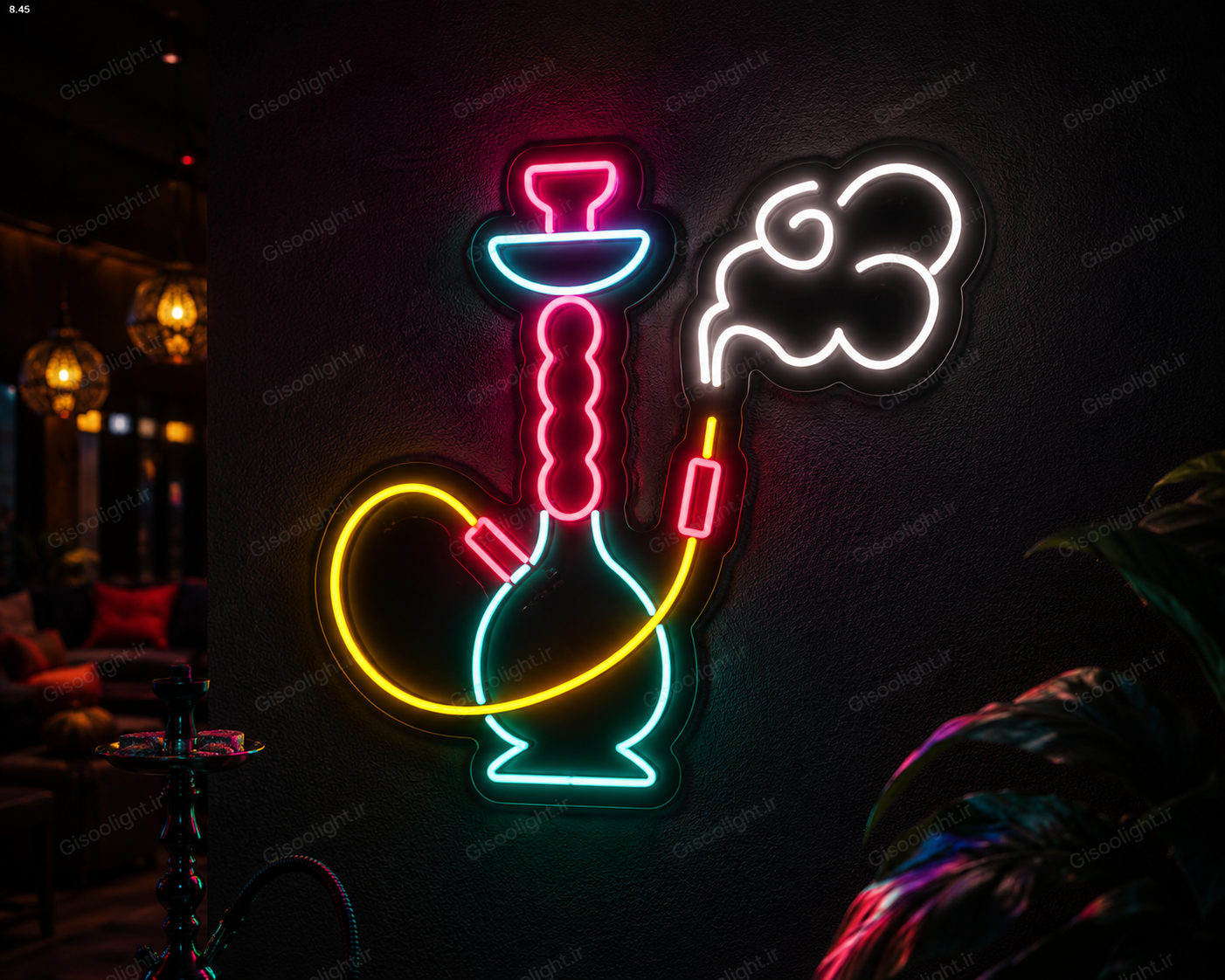 تابلو نئون ال ای دی قلیان